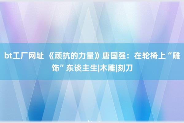 bt工厂网址 《顽抗的力量》唐国强：在轮椅上“雕饰”东谈主生|木雕|刻刀